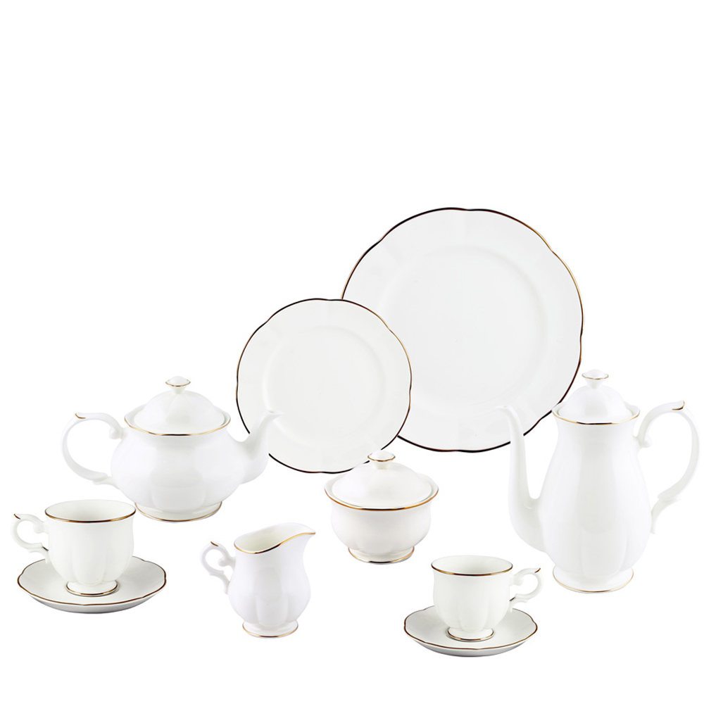 APARELHO CHA/CAFE/BOLO WINDSOR 41 PCS PORCELANA - MCD Brasil