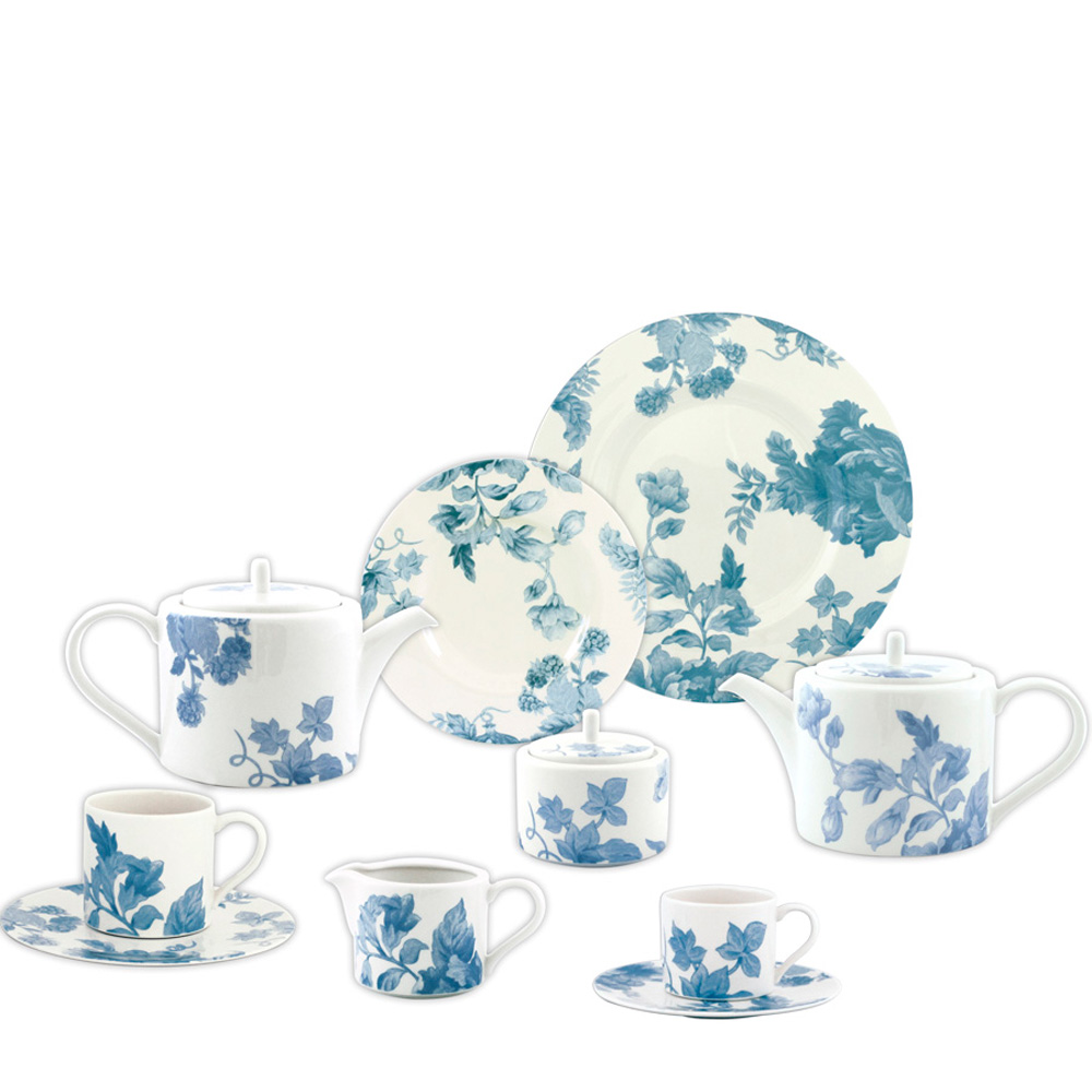 APARELHO CHA/CAFE/BOLO VINTAGE BLOOM 41 PCS PORCELANA