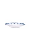 PRATO FUNDO BLUE LEAF 23 CM PORCELANA CX C/ 6